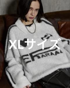 ERAR オーバーサイズショート丈ハートロゴゲームニットポロシャツ