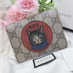 希少/美品✨GUCCI グッチ ミスティックキャット 折り財布 GGスプリーム