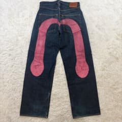 EVISU 大黒 ピンクカモメ 虎耳 No.2 2001 セルビッチデニムW33 - メルカリ