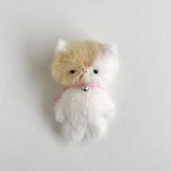 ねこ 猫 ぬいぐるみ ハンドメイド 作家 アートドール テディベア 8522