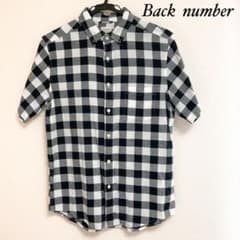 チェックシャツ 半袖シャツ back number 黒✖️白✖️グレーのサムネイル