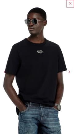 DIESEL ロゴ Tシャツ ブラックのサムネイル