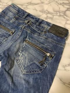 【希少】DIESEL ディーゼル シンチバック デニムパンツ イタリア製 XS