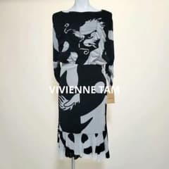 【新品】 VIVIENNE TAM ドラゴンプリント ネットワンピース ３８ 新品】 VIVIENNE TAM ドラゴンプリント ネットワンピース 38