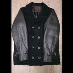 FIVE-O DUPPIES LEATHER SLEEVE PEA COATのサムネイル