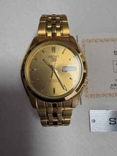 超美品SEIKO 自動巻き時計 ゴールドのサムネイル