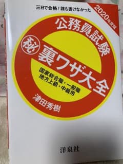公務員試験㊙裏ワザ大全【国家総合職・一般職/地方上級・中級用】2020年度版のサムネイル