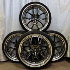 エイムゲイン20インチGTMホイールタイヤセット超希少 超美品 超軽量 深 