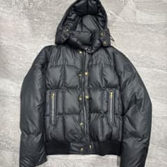 Louis Vuitton フード付きダウンジャケット ブラック サイズ50 - メルカリ