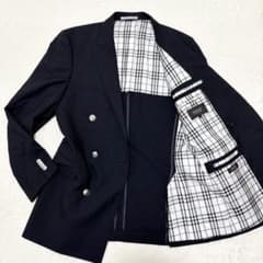 極美 バーバリーブラックレーベル ノバチェック テーラードジャケット
