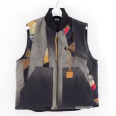 新品未使用 KHOKI Vintage-eﬀect quilt vest コッキ - メルカリ