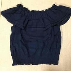 オフショルダー 紺のサムネイル