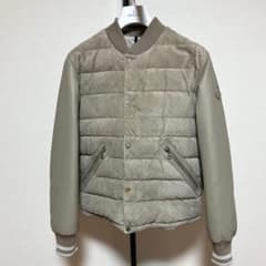 新品同様MONCLER CHALANCHES 異素材　スエード　レザー4D231 極美品］MONCLER CHALANCHES レザー スエード 4D231 - メルカリ