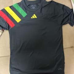 adidas サッカーウェア 半袖シャツ ブラック Mサイズのサムネイル