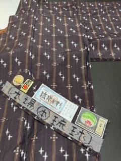 日舞家所蔵品★【美品】西陣著名機元「廣瀬織物謹製」28万 ホワイトベージュ無地の美 綾織物 生糸併用 縫取り刺繍 変わり格子 お洒落帯