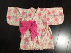 ワンピースにもなる浴衣 女の子 甚平 100のサムネイル