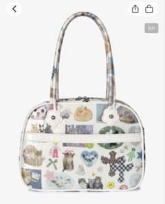 unsteadymarket カレッジトートバッグ ホワイトのサムネイル