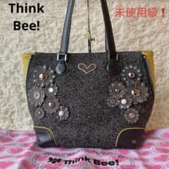 Think Bee! シンクビー マルガリータ デニムトート バッグ フラワーのサムネイル