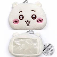 [Unused] Chiikawa Plush Pass Case Pouch, White, Coin Purse, Card Holder