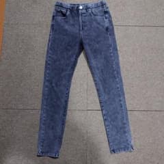ダークブルー ストレートレッグパンツ 1５０cm　！値下げ中！のサムネイル
