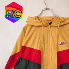 古着 Nike フード付きナイロンジャケット M マルチカラーのサムネイル