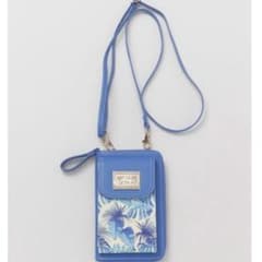 kahiko スマホショルダーポーチ ブルー ボタニカル柄のサムネイル