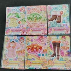 アイカツ カード 6枚セット ライムステージ オレンジステージのサムネイル