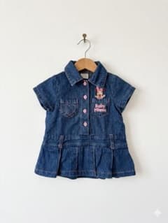 【Baby Minnie デニムワンピース】おしゃれなミニーマウスデザインのサムネイル