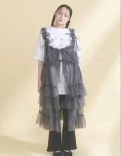み*ず様 チュールフリルロングハーネス チャコールグレー merry jenny チュールフリルロングハーネス チャコールグレー merry jenny - メルカリ