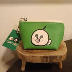 新品　ミニポーチ パンパンくんの日常 三角ミニポーチ フェイス 小物入れ　オクジ