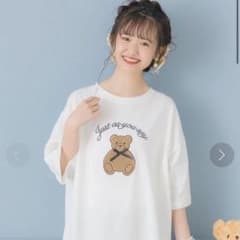 ROJITA リボンベアーTシャツ　ワンピース　くま　リボンベアTシャツのサムネイル
