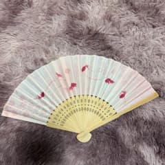 扇子 金魚柄 透け感 竹製のサムネイル