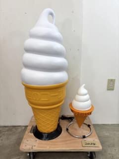 2024年 程度極上】日世 ソフトクリーム看板 電飾 ライト 電気 置物 行