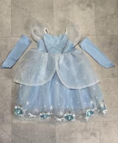 Princess dress, light blue　Prinzessin Wind Fur Set