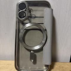 MagSafe対応 iPhone17用 手帳型ケース グレーのサムネイル