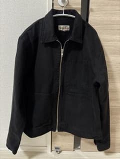 stussy OVERDYED ZIP WORK JACKET BLACK M - メルカリ