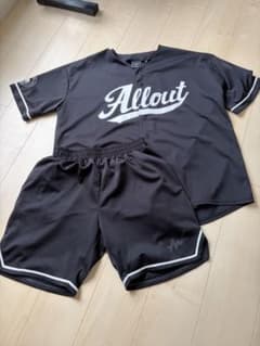 Allout alloutベースボールシャツ セットアップ Lサイズのサムネイル