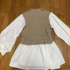 レイヤードデザイン ボリュームスリーブブラウスのサムネイル