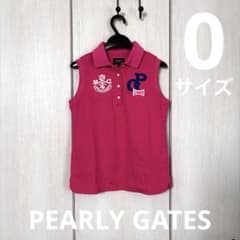 PEARLY GATES サイズ0 ノースリーブ シャツ ピンク - メルカリ