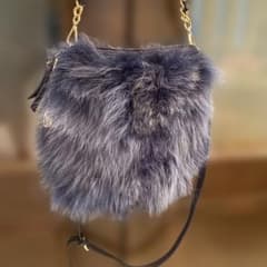 CLAUDIA FIRENZE ファー ショルダーバッグ イタリア製のサムネイル