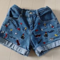 デニムハーフパンツ 140サイズのサムネイル
