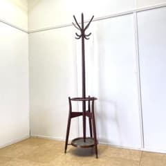 秋田木工 ポールハンガー 木製コートハンガー 傘立て 洋服掛け