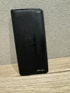 【人気・定番】 プラダ サフィアーノコーナー 長財布 メンズ ブラック メンズのサムネイル