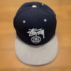 Stussy ネイビー/グレー ベースボールキャップのサムネイル