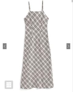 GRL バイアスチェック柄キャミソールワンピース