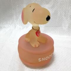 スヌーピー オルゴール ガラス製 ピンク - メルカリ