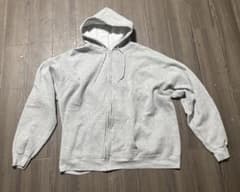 Hanes ジップパーカー グレー 無地 XLのサムネイル