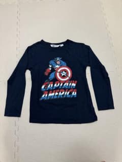 h&m キャプテンアメリカ　ロンT キッズ アベンジャーズ マーベル 130のサムネイル