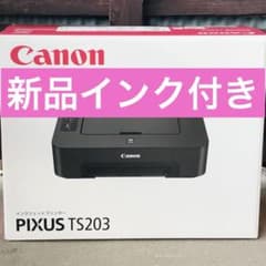 純正インク込☆未使用 プリンター 本体 印刷機 CANON TS203 EC28
