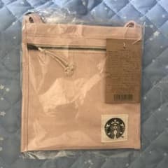 スターバックスリサイクルコットン　ボトルサコッシュ ピンクのサムネイル